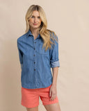 Southern Tide Women's Katherine Denim Shirt - Medium Wash Indigo