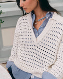 Southern Tide Women's Kay Sailor Collar Sweater - Star White