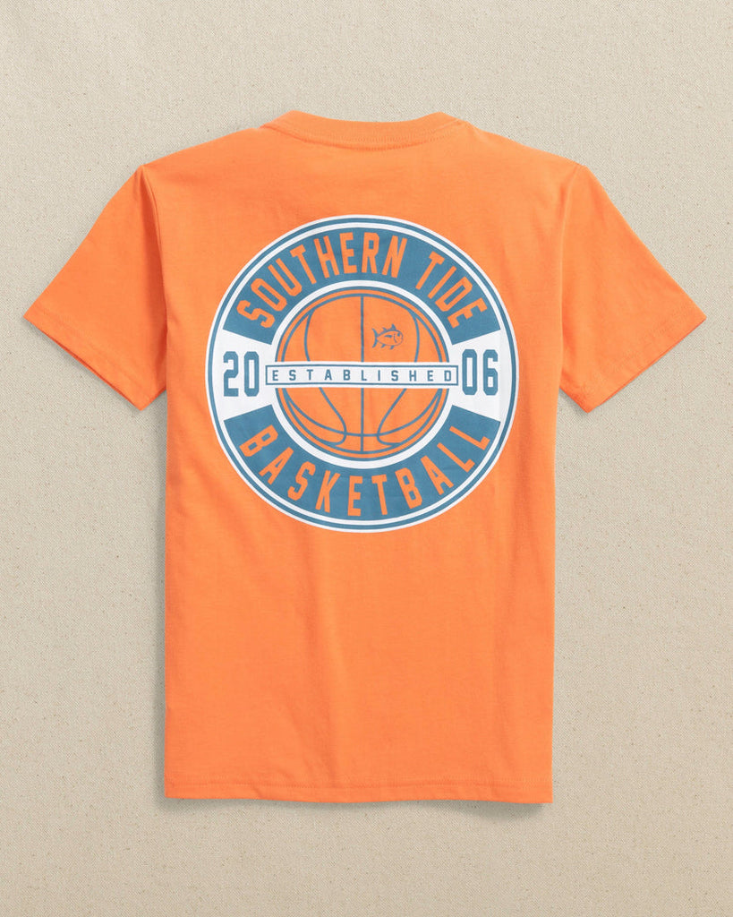 Southern Tide Kids Courtside Short Sleeve T-Shirt - Peach Parfait