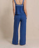 Southern Tide Women's Laken Wide Leg Pant - Nautical Blue