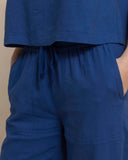 Southern Tide Women's Laken Wide Leg Pant - Nautical Blue
