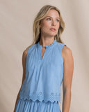 Southern Tide Larisa Eyelet Tank - Ocean Channel