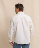 Southern Tide Men's Lightweight Bedford Cord Long Sleeve Sport Shirt - Oatmeal