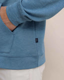 Southern Tide Men's Manteo Heather Interlock Snapfront Hoodie - Heather Teal Haze