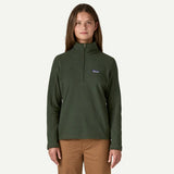 Patagonia Women's Micro D 1/4 Zip - Old Growth Green