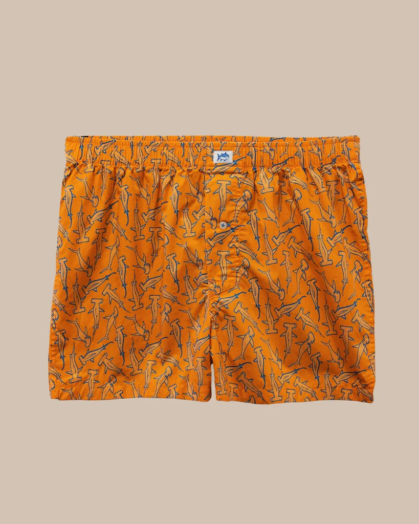 Southern Tide Men's Nailed It Boxer - Tangerine Orange