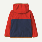 Baby Micro D® Snap-T® Fleece Jacket - New Navy w/ Madder Red