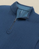 Southern Tide Men's Oak Island Reversible Quarter Zip - Dress Blue