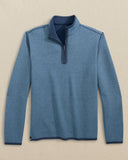 Southern Tide Men's Oak Island Reversible Quarter Zip - Dress Blue