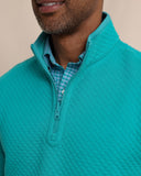 Southern Tide Men's Oak Island Reversible Quarter Zip - Spruce Shade