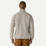 Patagonia Men's Lightweight Synchilla® Snap-T® Fleece Pullover - Oatmeal Heather w/ New Navy