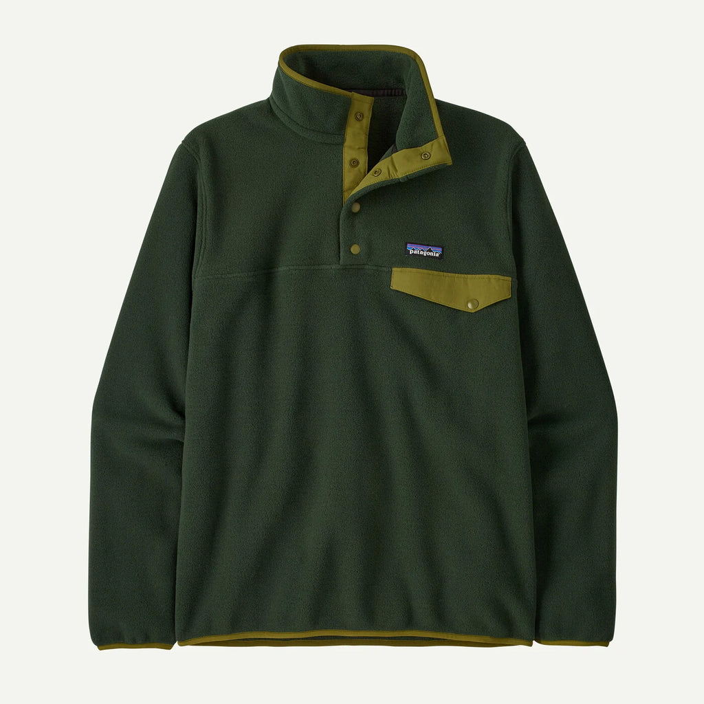 Patagonia Men's Lightweight Synchilla® Snap-T® Fleece Pullover - Old Growth Green