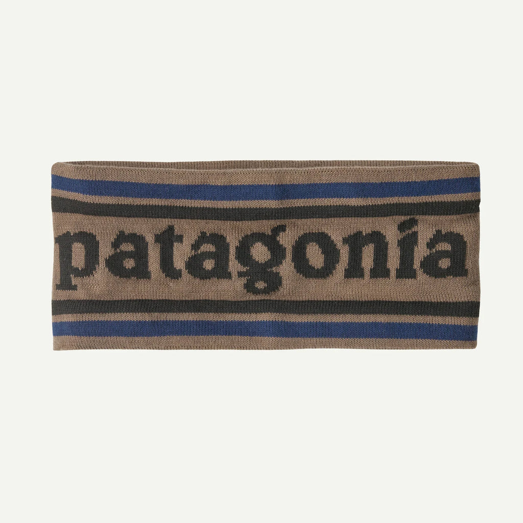 Patagonia Powder Town Ski Headband - Park Stripe: Marlow Brown