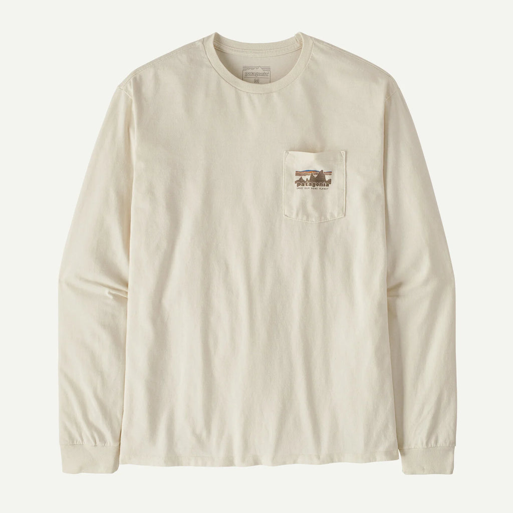 Patagonia Men's Long-Sleeve '73 Skyline Pocket Responsibili-Tee® - Birch White