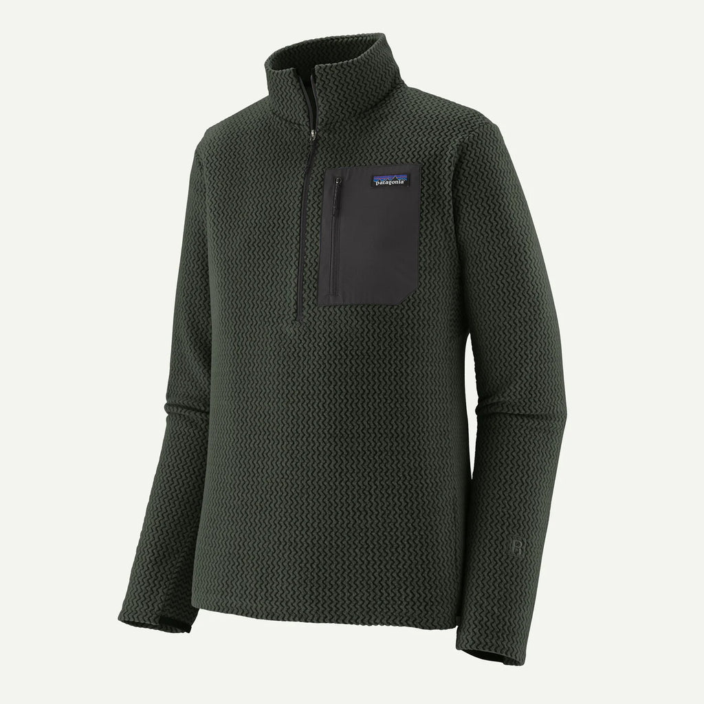 Patagonia Men's R1® Air Zip-Neck - Old Growth Green