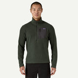 Patagonia Men's R1® Air Zip-Neck - Old Growth Green