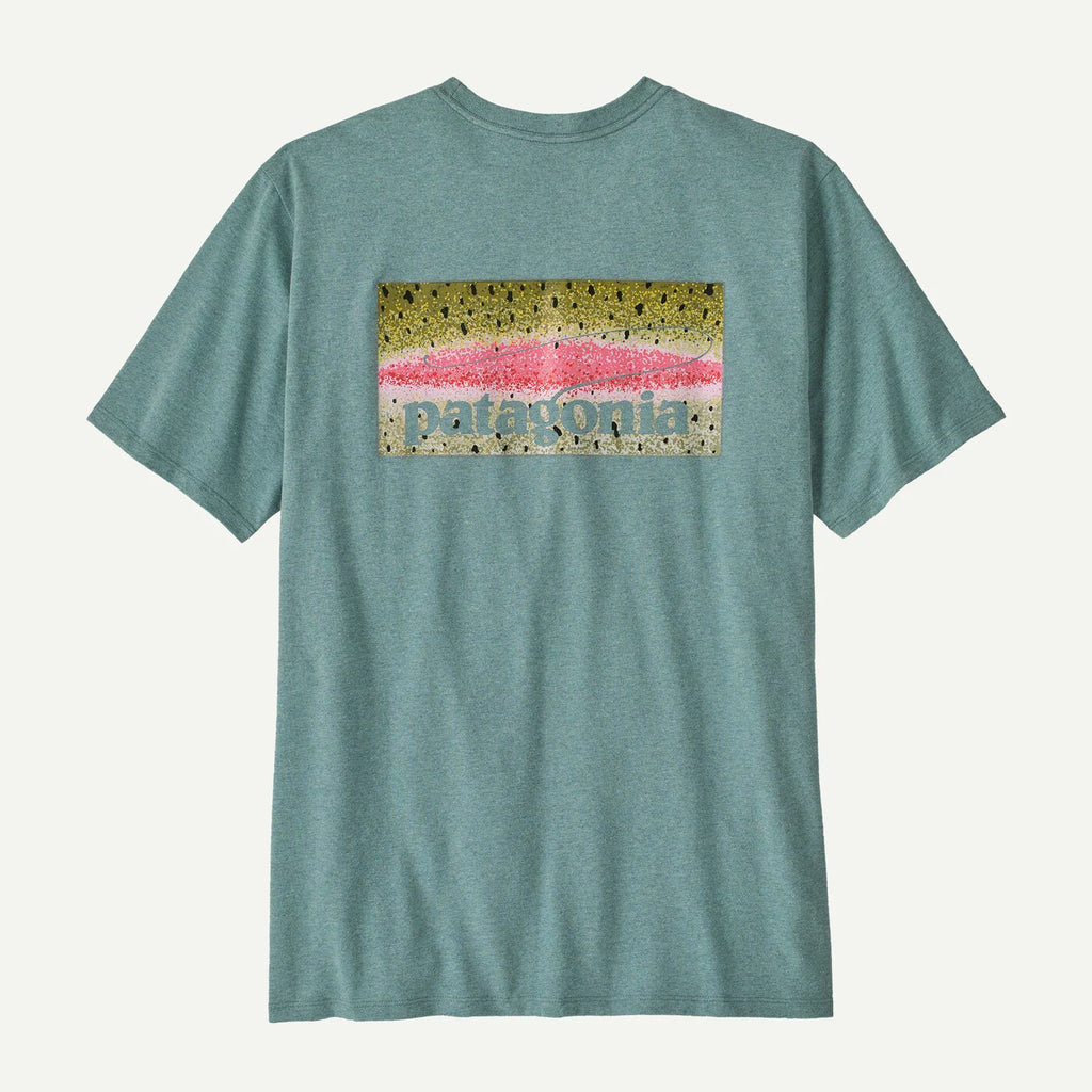 Patagonia Men's Take a Stand Responsibili-Tee® - Rainbow Run: Blue Sage