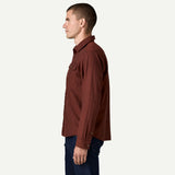 Patagonia Men's Lightweight Fjord Flannel Shirt - Mirror Weave: Rusty Red