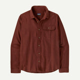 Patagonia Men's Lightweight Fjord Flannel Shirt - Mirror Weave: Rusty Red