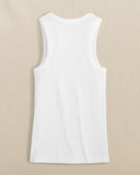 Southern Tide Women's Ryan Solid Rib Tank - Classic White