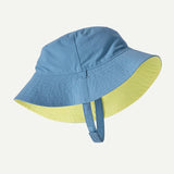 Patagonia Baby Reversible Sun Bucket Hat - Island Turtle: Shore Blue