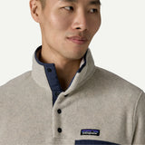 Patagonia Men's Lightweight Synchilla® Snap-T® Fleece Pullover - Salmon Energy: Old Growth Green