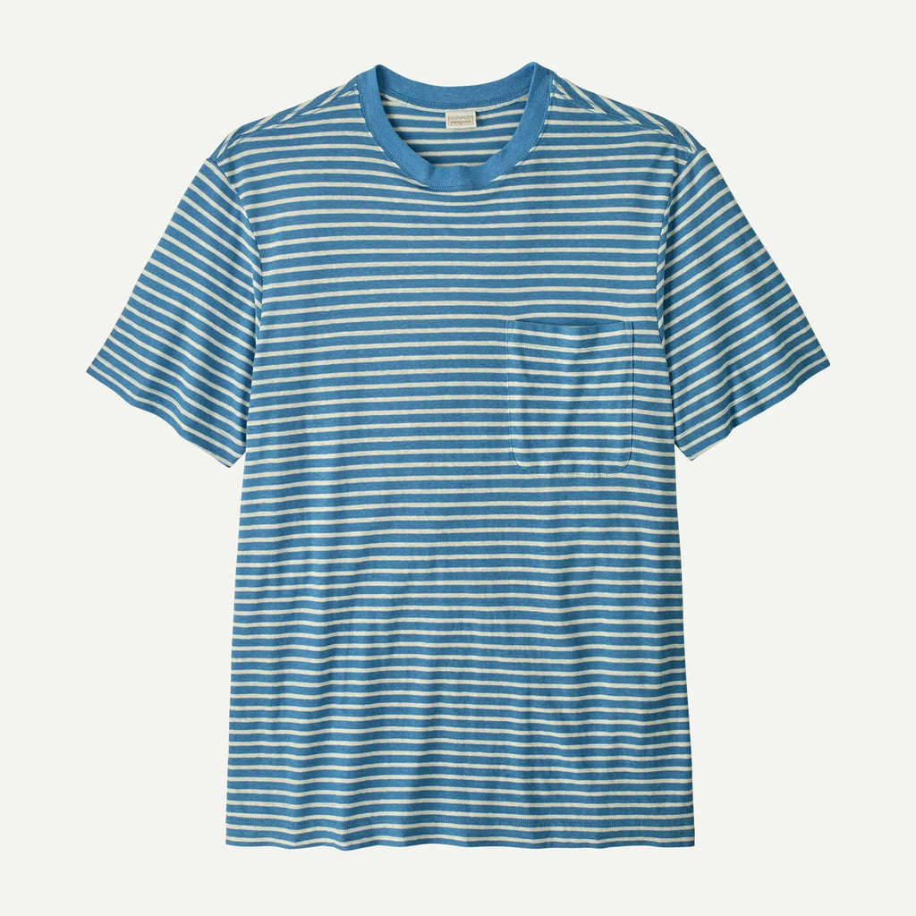 Patagonia Men's Trail Harbor Pocket Tee - Steps: Shore Blue