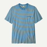 Patagonia Men's Trail Harbor Pocket Tee - Steps: Shore Blue