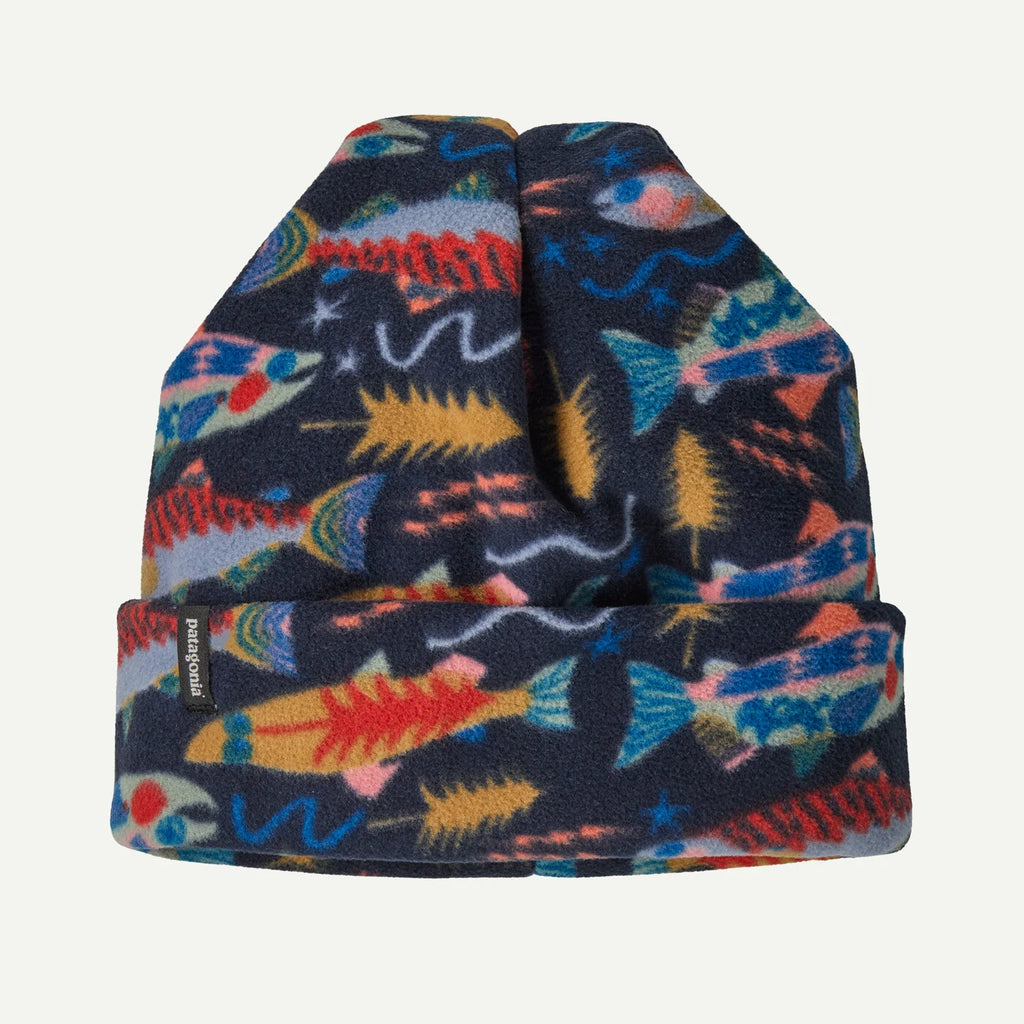 Patagonia Micro D™ Fleece Beanie - Salmon Energy: New Navy
