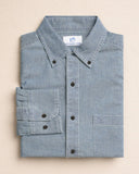 Southern Tide Men's Sandy Beach Chambray Sport Shirt - Blue Chambray