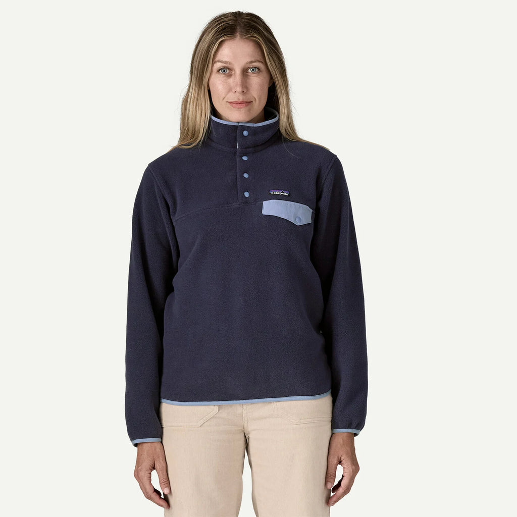 Patagonia Women's Lightweight Synchilla® Snap-T® Fleece Pullover - Sunken Blue