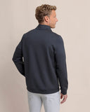 Southern Tide Men's Schooner Long Sleeve Quarter Zip - Caviar Black