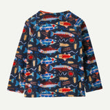 Patagonia Baby Micro D® Fleece Crew Pullover - Salmon Energy: New Navy