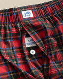 Southern Tide Men's South Carolina Tartan Boxer - Rio Red