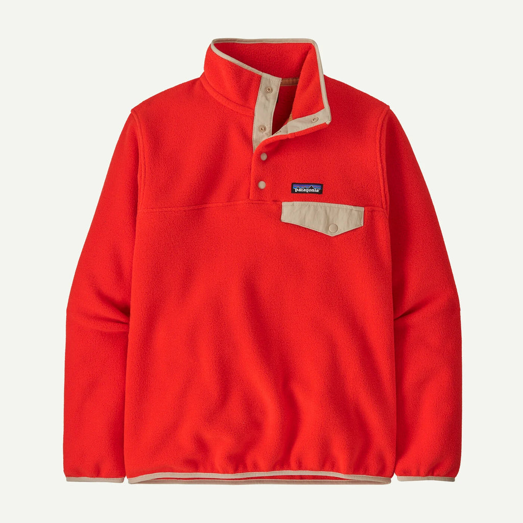 Patagonia Women's Lightweight Synchilla® Snap-T® Fleece Pullover - Sizzle Red