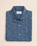 Southern Tide Men's ST Blue Nautical Flags Coastal Breeze® Short Sleeve Sport Shirt