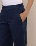 Southern Tide Tori Wide Leg Chino Pant - Dress Blue