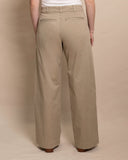 Southern Tide Women's Tori Wide Leg Chino Pant - Sandstone Khaki