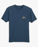 Southern Tide Men's Tri Sailboat T-Shirt - Aged Denim