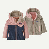 Patagonia Baby Tribbles Reversible Hoody - New Navy w/ Mallow Pink