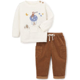 Elegant Baby Magical Adventure Pullover & Corduroy Pant Set