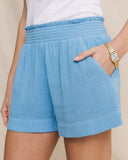 Southern Tide Women's Vivica Double Cloth Short - Ocean Channel