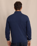 Southern Tide Men's Whitehaven Heather Quarter Zip Sweater - Heather Dress Blue