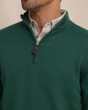 Southern Tide Men's Whitehaven Heather Quarter Zip Sweater - Heather Salt Meadow