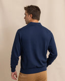 Southern Tide Men's Woodville Jade Sweater Polo - Dress Blue