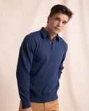 Southern Tide Men's Woodville Jade Sweater Polo - Dress Blue