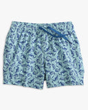 Southern Tide Youth Catch You Later Swim Trunk - Turquoise Sea
