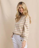 Southern Tide Women's Zayla Striped Top - Irish Cream