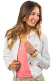Southern Tide Weatherly Jean Jacket - Classic White Front View