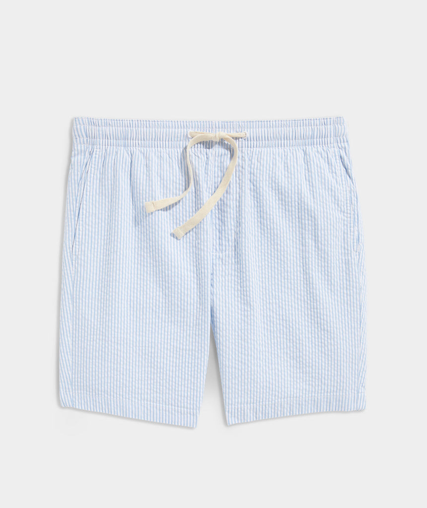 Vineyard Vines Men's 7 Inch Seersucker Jetty Shorts - Ocean Breeze